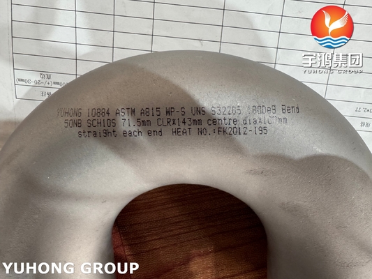 ASTM A815 WPS32205-S 180 Degree Return Bend For Chemical Processing Plants