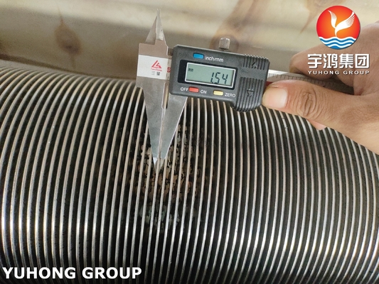 ASTM A312 TP347H Stainless Steel Serrated Fin Tube for Furnace